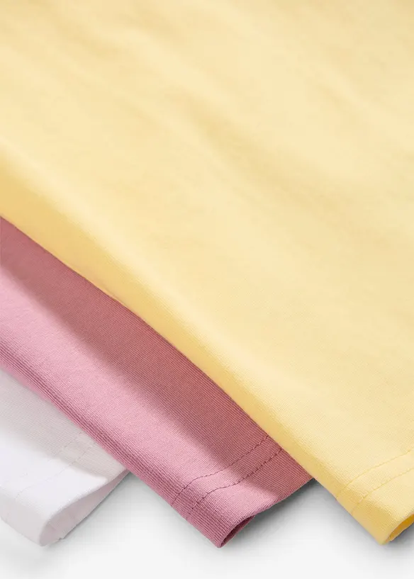 T-shirt i ekologisk bomull (3-pack), bonprix