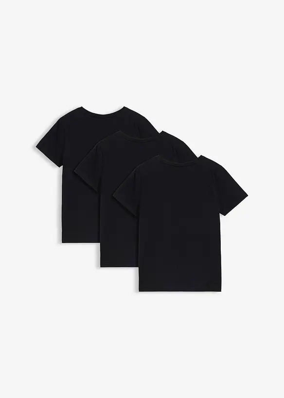 T-shirt i ekologisk bomull (3-pack), bonprix