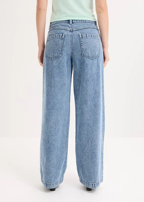Wide Leg Jeans Mid Waist, bonprix