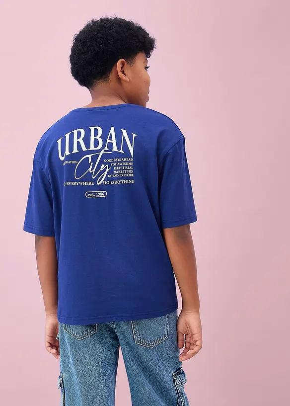 T-shirt i oversizemodell av bomull, bonprix