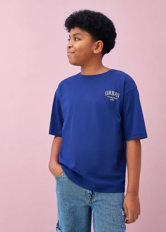 T-shirt i oversizemodell av bomull, bonprix