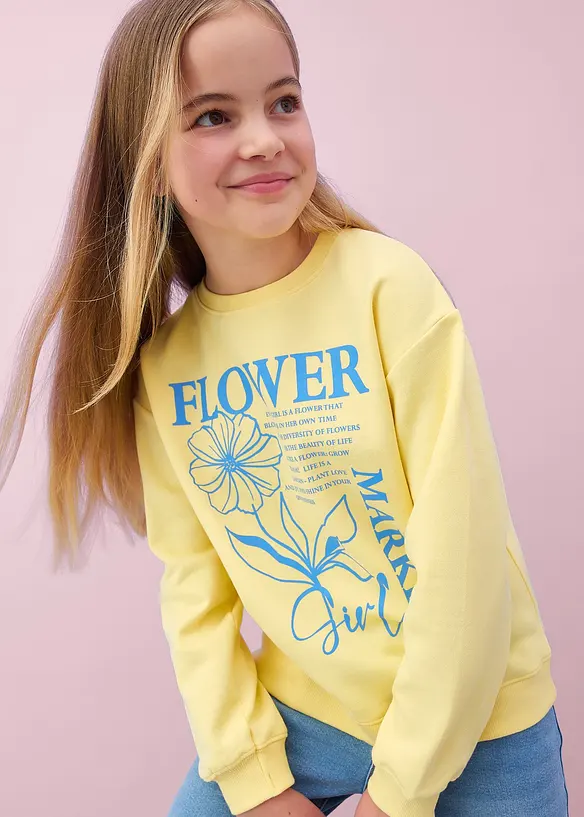 Sweatshirt i ekologisk bomull, bonprix
