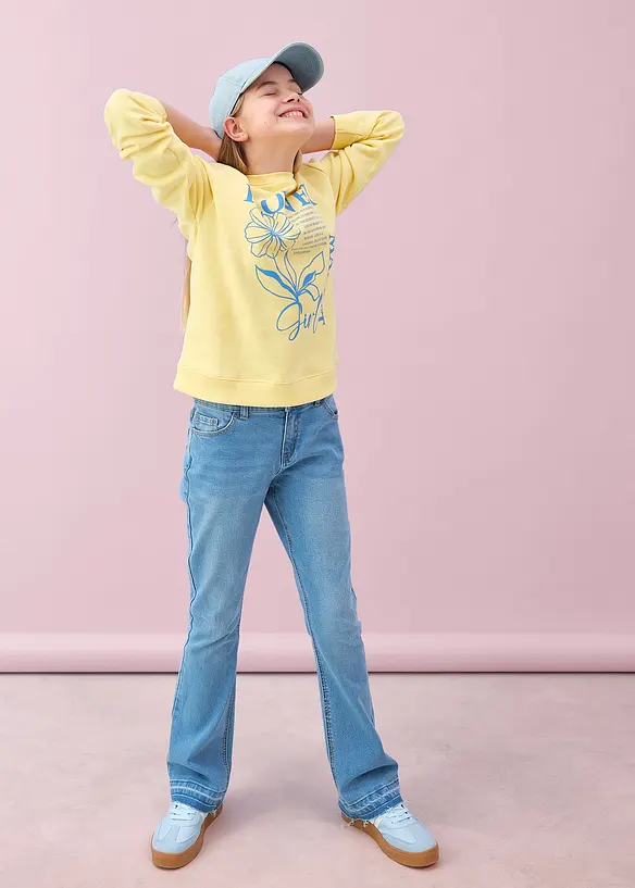 Sweatshirt i ekologisk bomull, bonprix