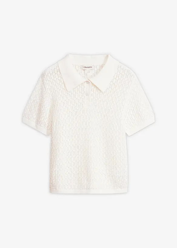 H&aring;lm&ouml;nstrad tr&ouml;ja i bomull, bonprix