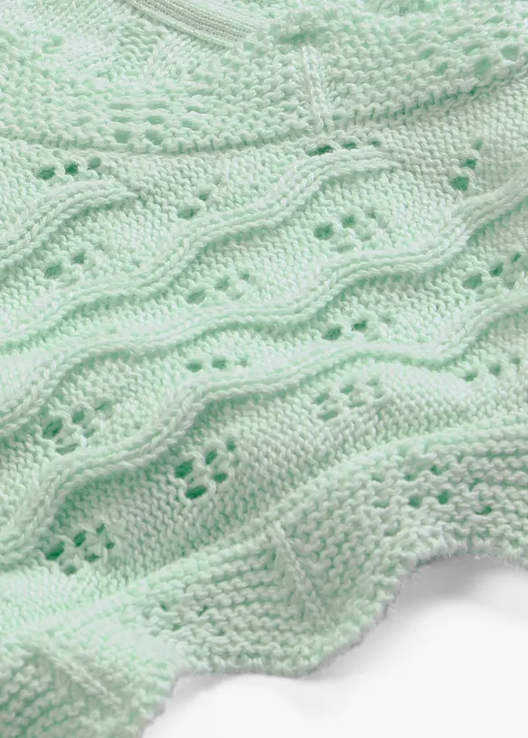 Stickat linne av ren bomull, bonprix