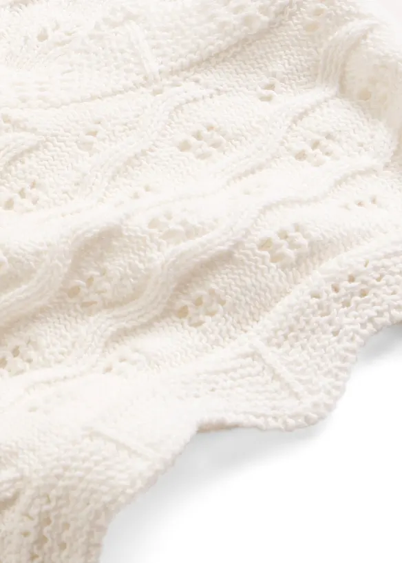 Stickat linne av ren bomull, bonprix