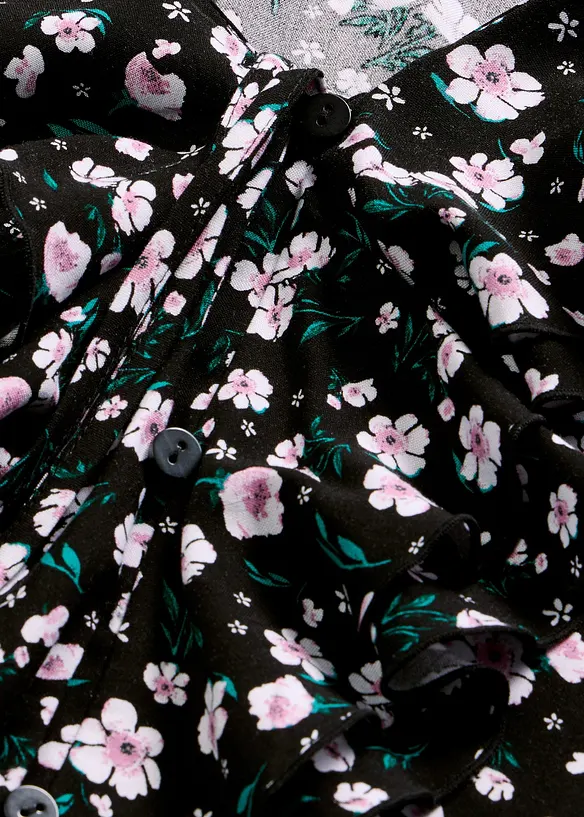 Blus i fintr&aring;dig viskos, bonprix