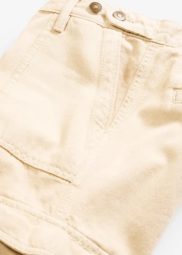 Cargobyxa i bomull, bonprix