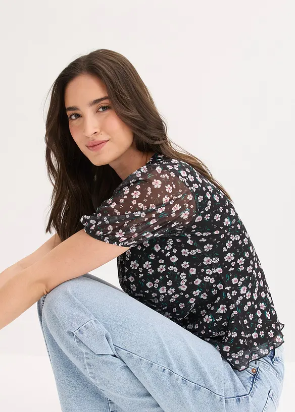 Topp med insv&auml;ngd midja, bonprix