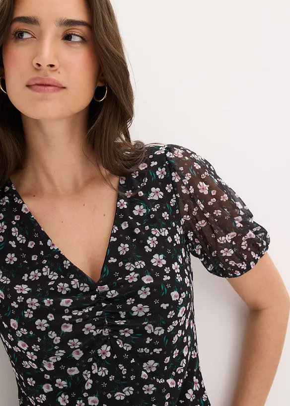 Topp med insv&auml;ngd midja, bonprix