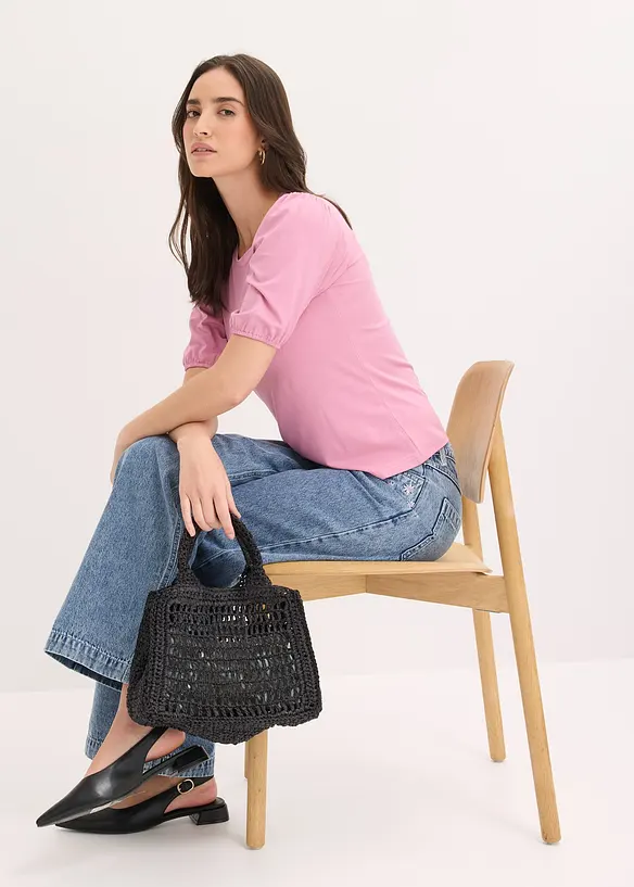 Topp av mjuk viskosmix, bonprix