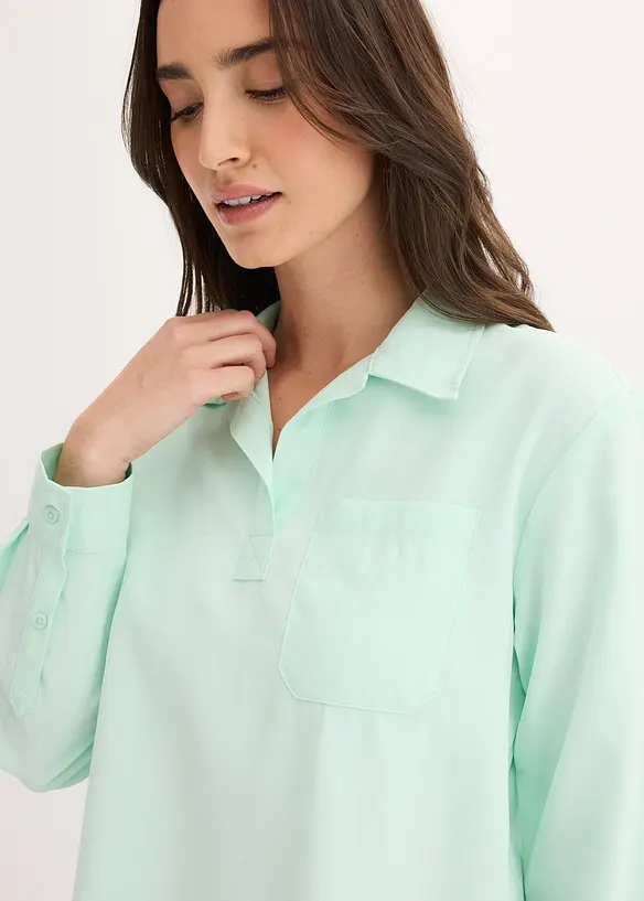 Tunika av fintr&aring;dig viskosmix, bonprix