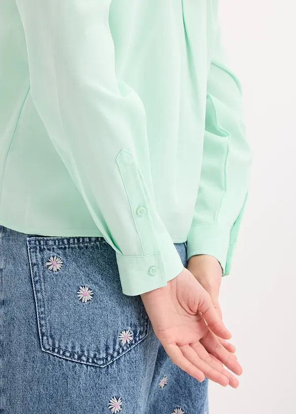 Tunika av fintr&aring;dig viskosmix, bonprix