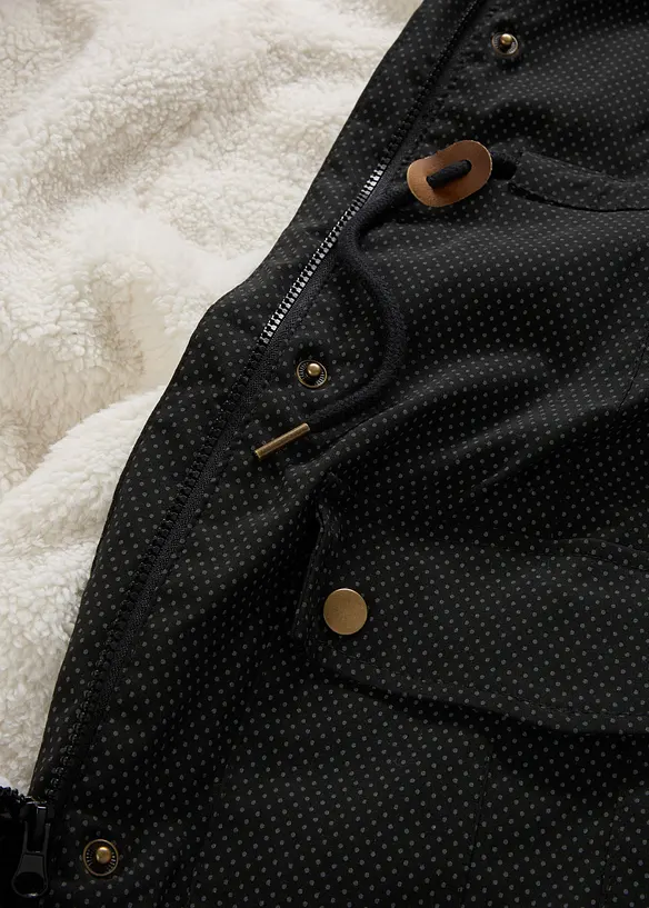 Mammajacka med teddyfoder och babyficka, bonprix