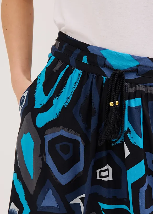 Maxikjol i viskos med mjukt fall, bonprix