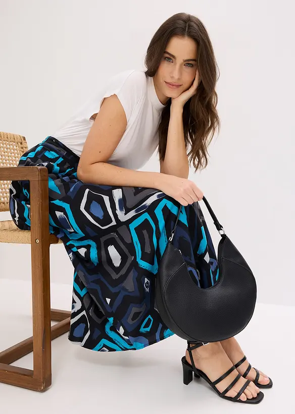 Maxikjol i viskos med mjukt fall, bonprix