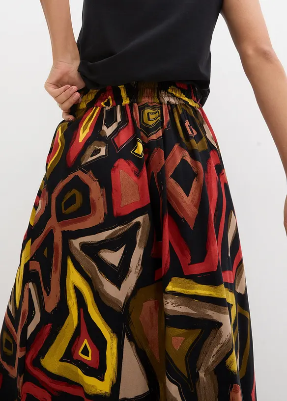 Maxikjol i viskos med mjukt fall, bonprix