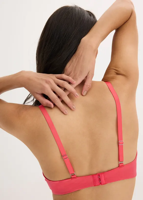 Formpressad BH med glittrigt blombroderi, bonprix