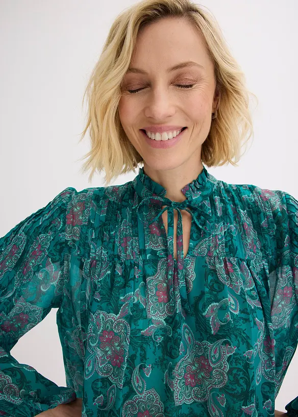 Chiffongtunika med paisleym&ouml;nster, bonprix