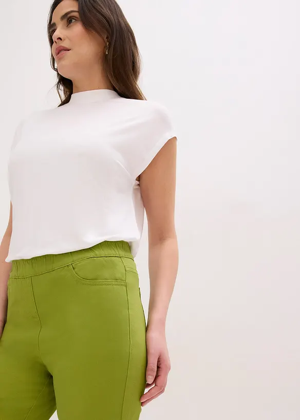 Stretchig dra p&aring;-byxa i 7/8-l&auml;ngd, bonprix