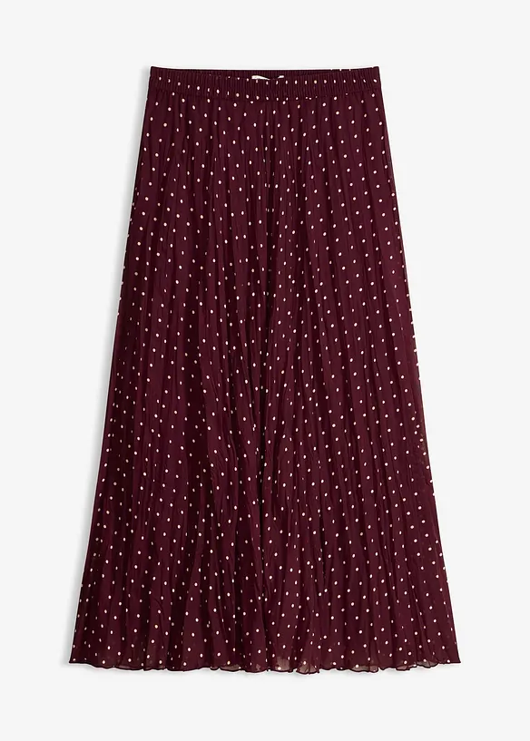 Chiffongkjol i krinklat material, bonprix