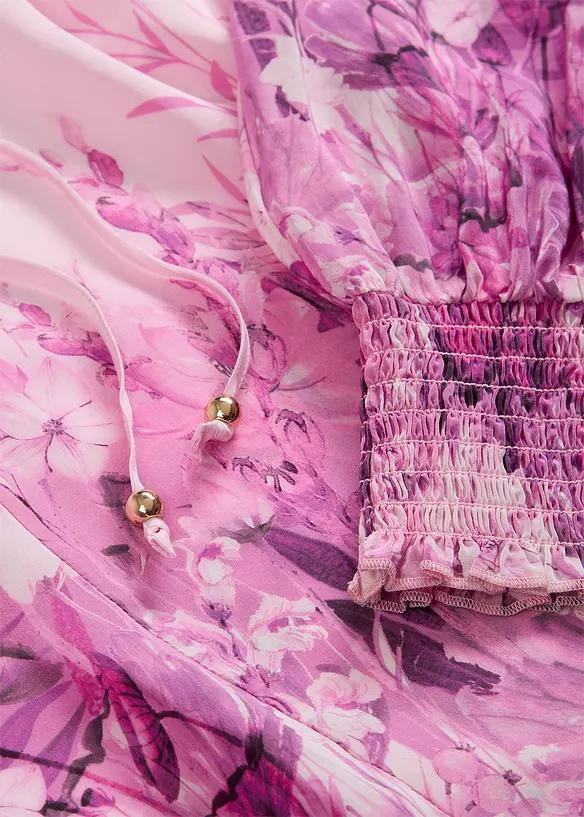 Blus med sidenandel, bonprix