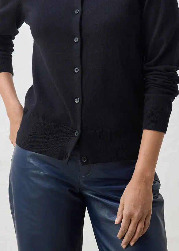 Cardigan med sidenandel, bonprix