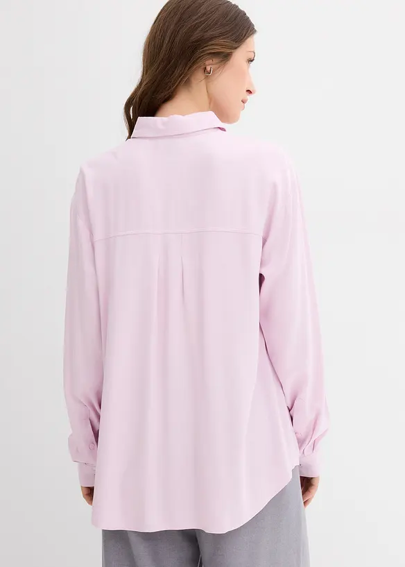Skjortblus av mjuk viskos, bonprix