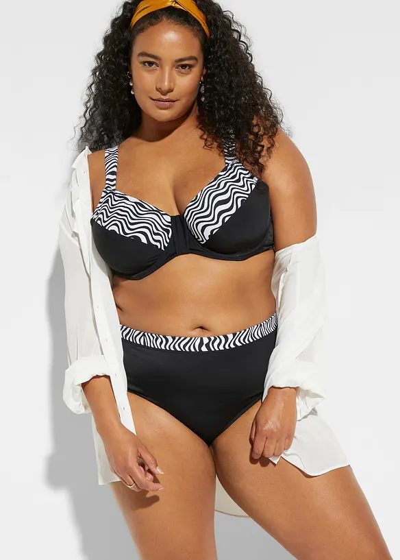 Minimizer-bikini med vadderade axelband (2 delar), bonprix