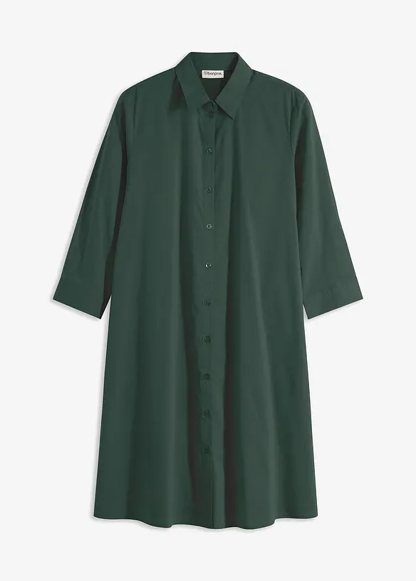 Skjortkl&auml;nning i poplin, bonprix