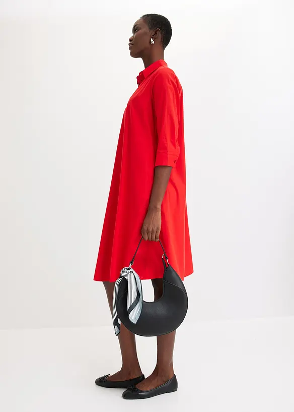 Skjortkl&auml;nning i poplin, bonprix