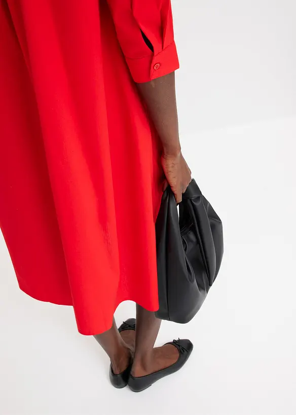 Skjortkl&auml;nning i poplin, bonprix