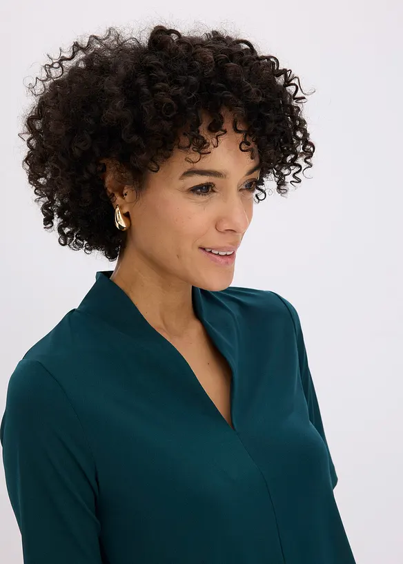 Topp med uppst&aring;ende krage, bonprix