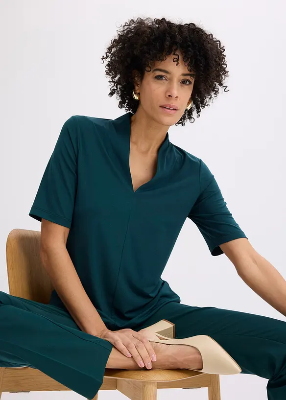 Topp med uppst&aring;ende krage, bonprix