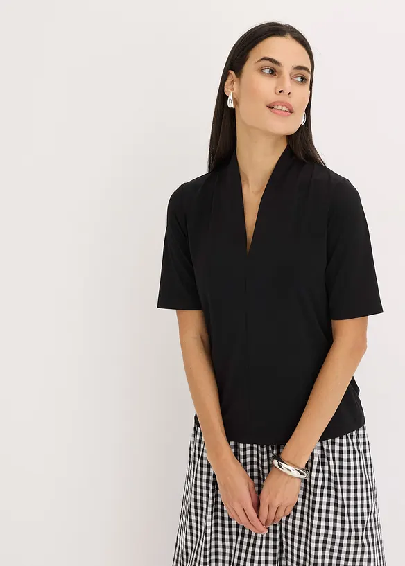 Topp med uppst&aring;ende krage, bonprix