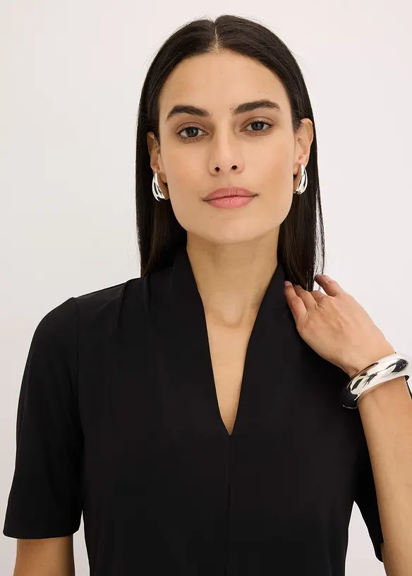 Topp med uppst&aring;ende krage, bonprix