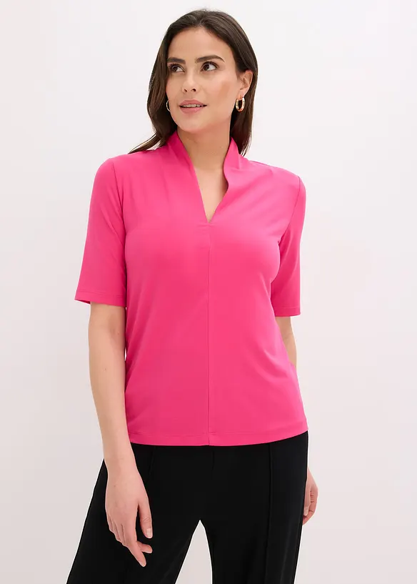 Topp med uppst&aring;ende krage, bonprix