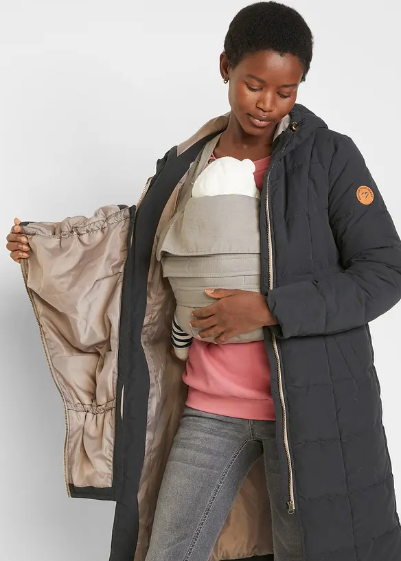 Mammat&auml;ckkappa med &aring;tervunnen polyester och babyficka, bonprix