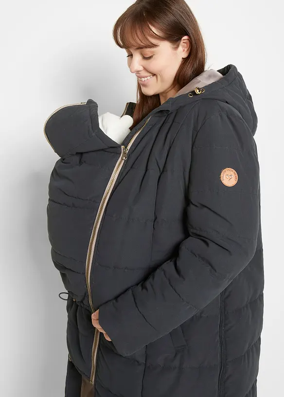 Mammat&auml;ckkappa med &aring;tervunnen polyester och babyficka, bonprix