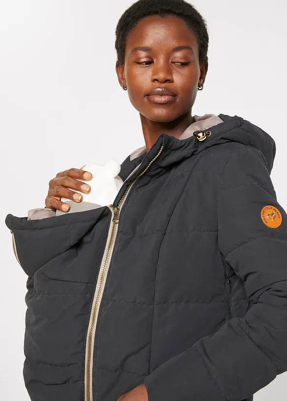 Mammat&auml;ckkappa med &aring;tervunnen polyester och babyficka, bonprix