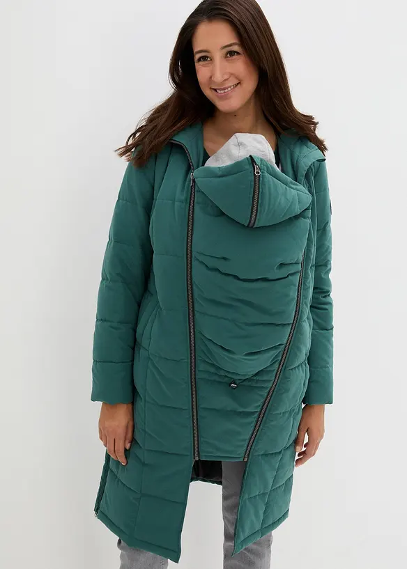 Mammat&auml;ckkappa med &aring;tervunnen polyester och babyficka, bonprix