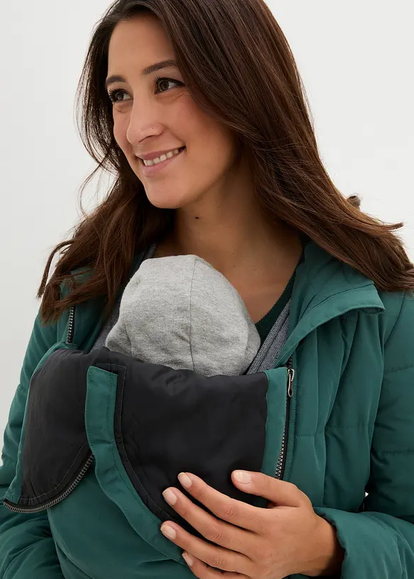 Mammat&auml;ckkappa med &aring;tervunnen polyester och babyficka, bonprix