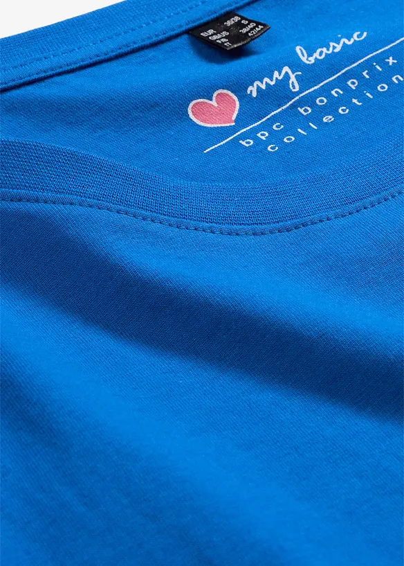 T-shirt med rund halsringning (5-pack), bonprix