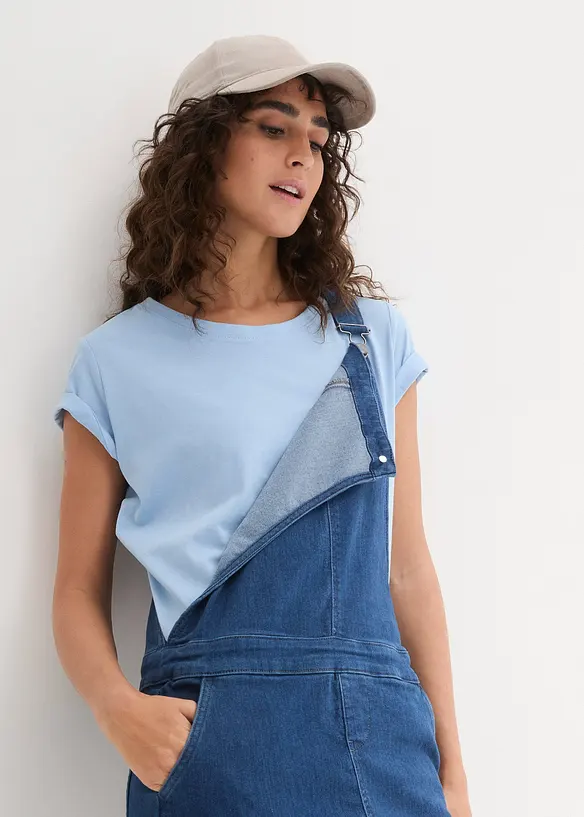 T-shirt med rund halsringning (5-pack), bonprix