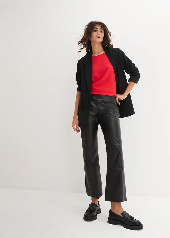 T-shirt med rund halsringning (5-pack), bonprix