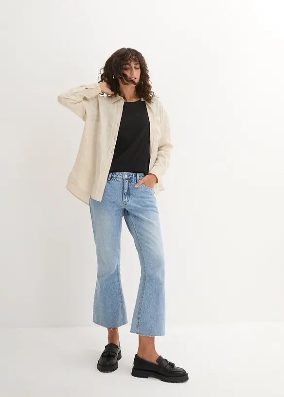 T-shirt med rund halsringning (5-pack), bonprix