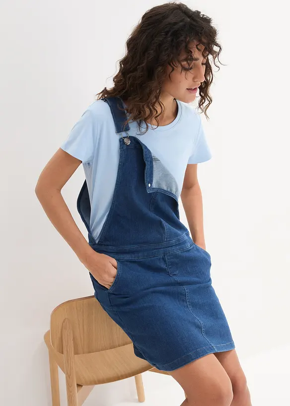 T-shirt med rund halsringning (5-pack), bonprix