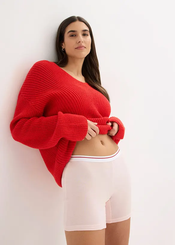 Mellanl&aring;ng boxertrosa med bomull (4-pack), bonprix