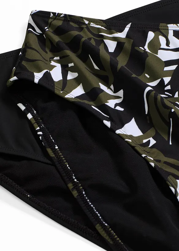 Bikinibyxa med h&ouml;g midja och l&auml;tt formande effekt (2-pack), bonprix