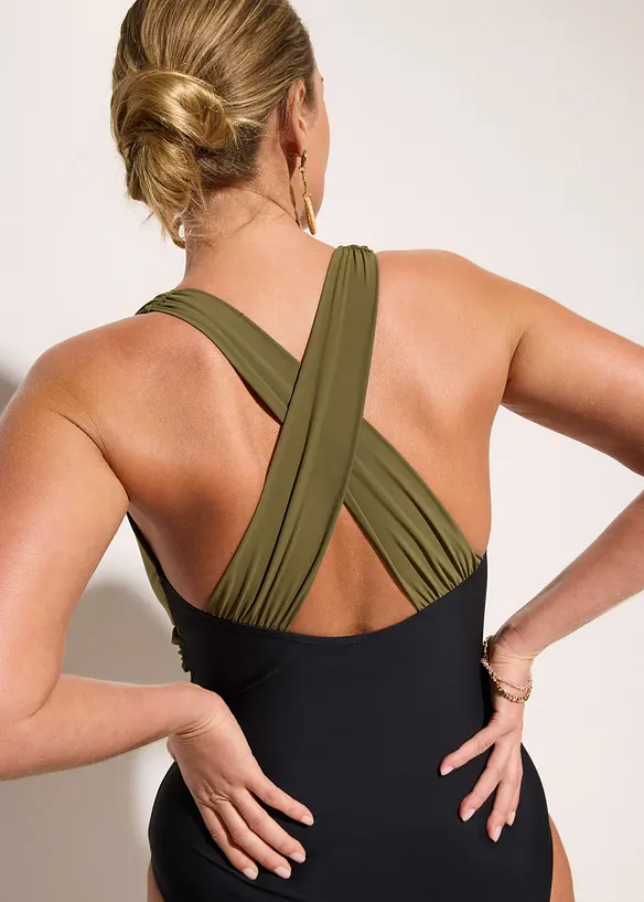 Baddr&auml;kt med V-ringning och l&auml;tt formande effekt, bonprix